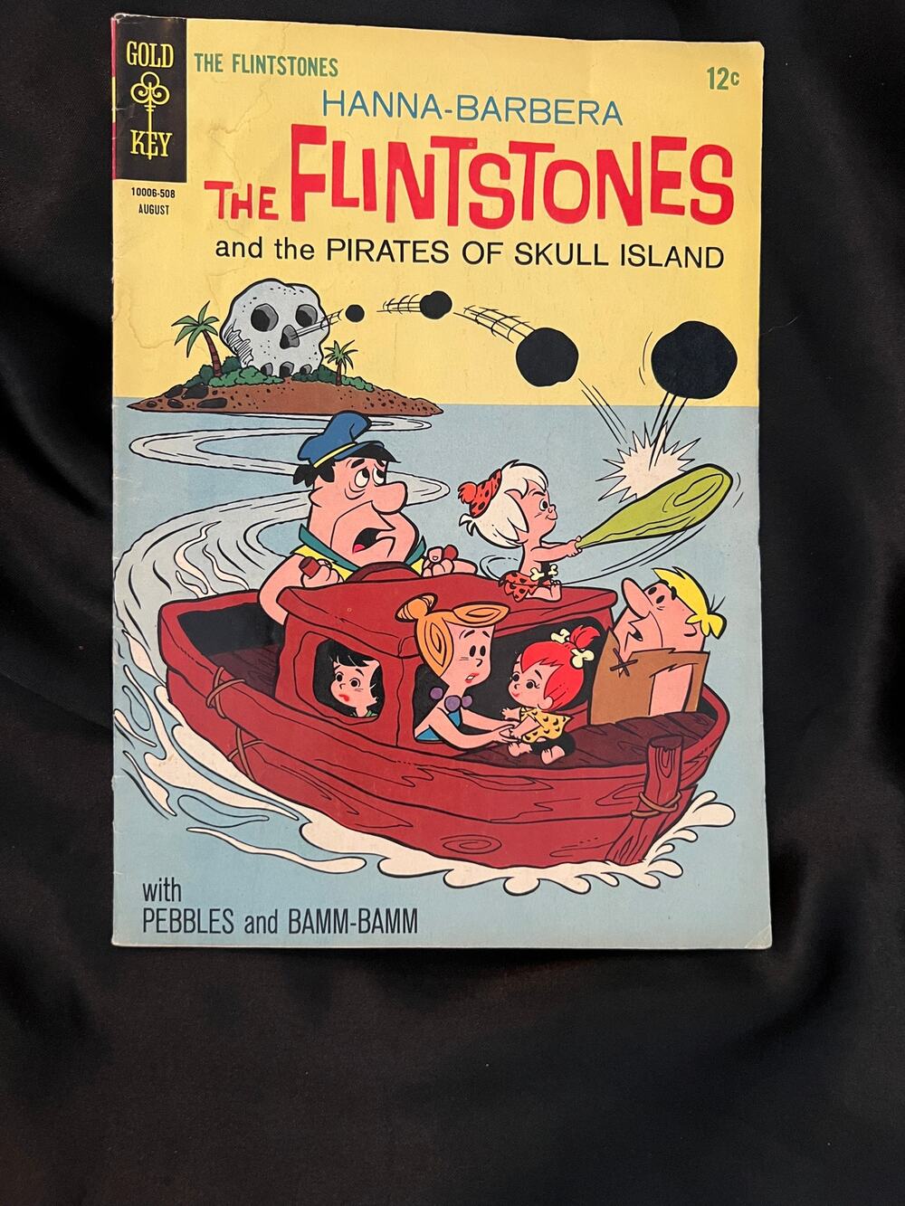 VINTAGE Gold Key 1965 "THE FLINTSTONES & THE PIRATES OF SKULL ISLAND" - VG